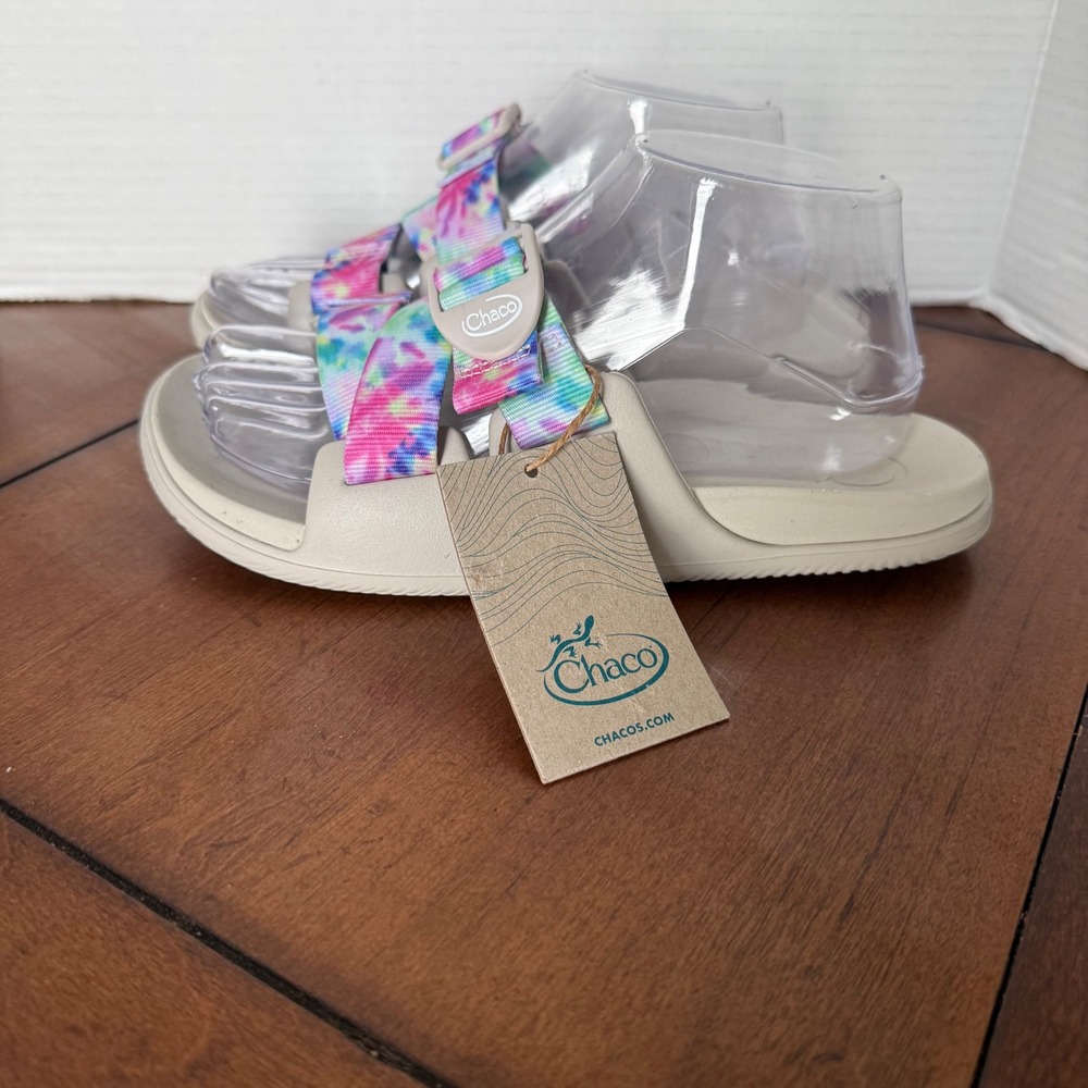 Chaco Chillos Slide Light Tie Dye Sandals Womens 8 JCH108732 NEW